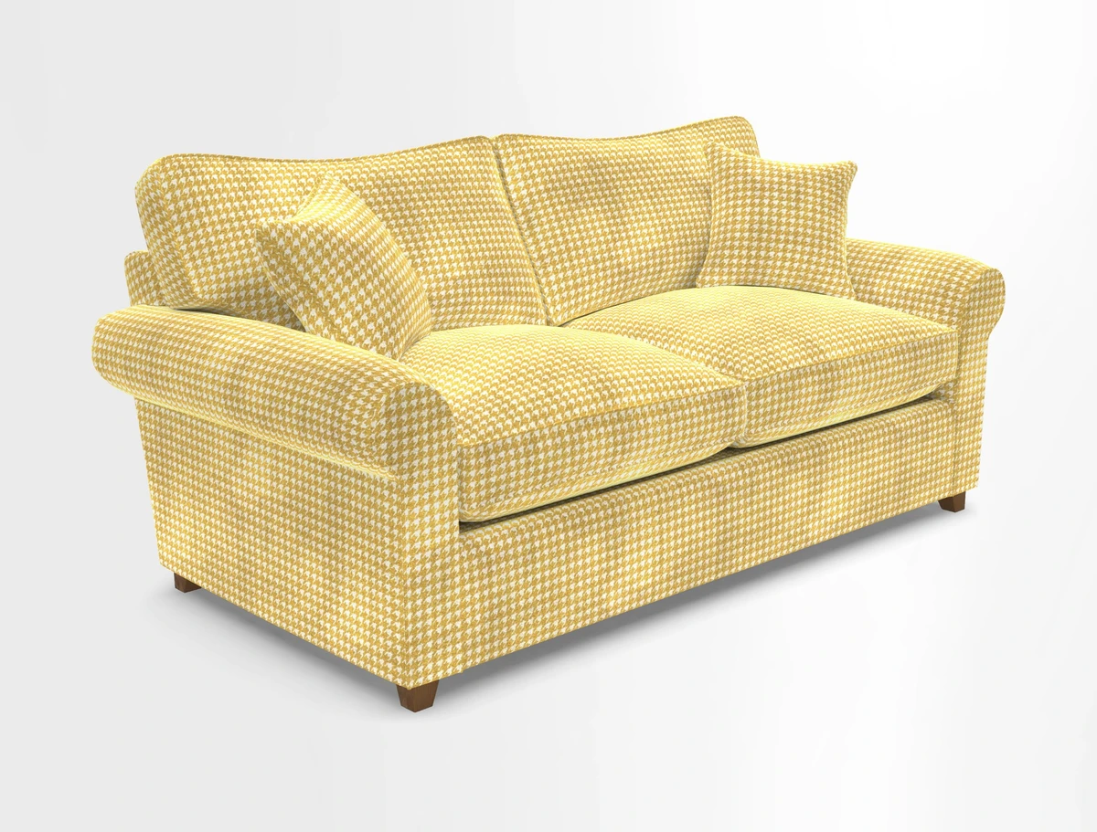 Waverley 3 Seater Sofa Bed in wo Tone Plain Biscuit