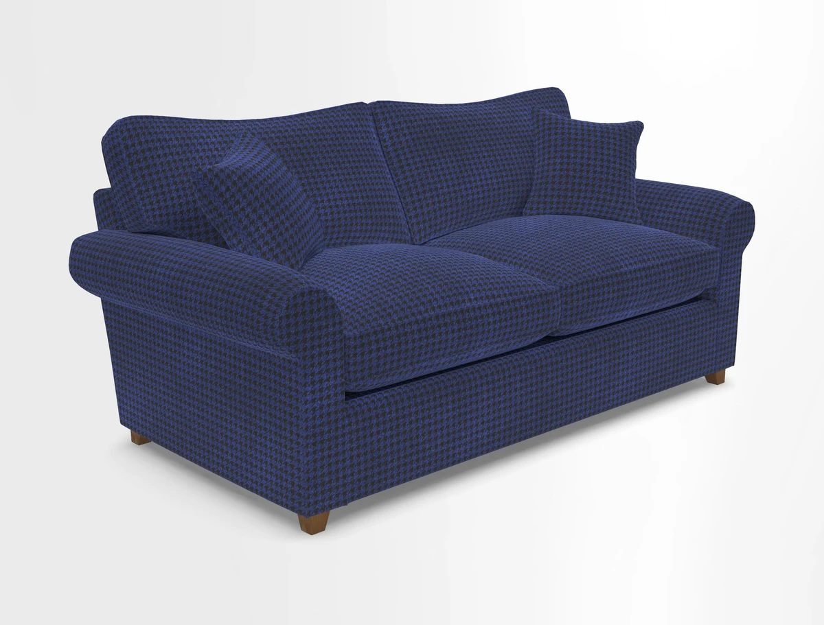 Waverley 3 Seater Sofa Bed in wo Tone Plain Biscuit
