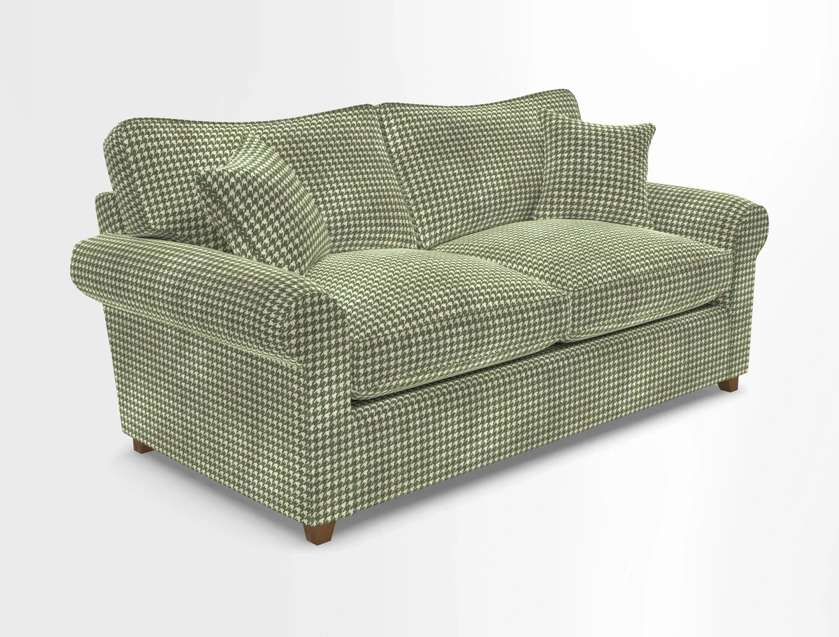 Waverley 3 Seater Sofa Bed in wo Tone Plain Biscuit