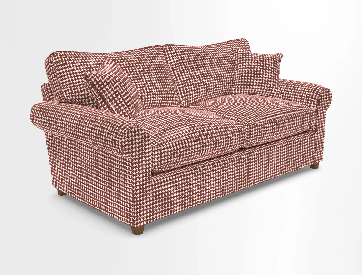 Waverley 3 Seater Sofa Bed in wo Tone Plain Biscuit