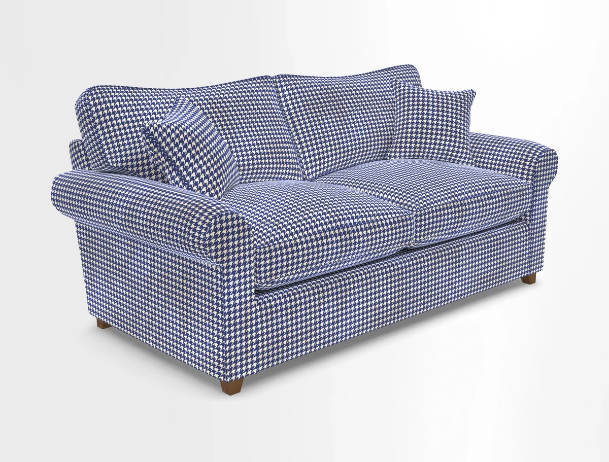 Waverley 3 Seater Sofa Bed in wo Tone Plain Biscuit