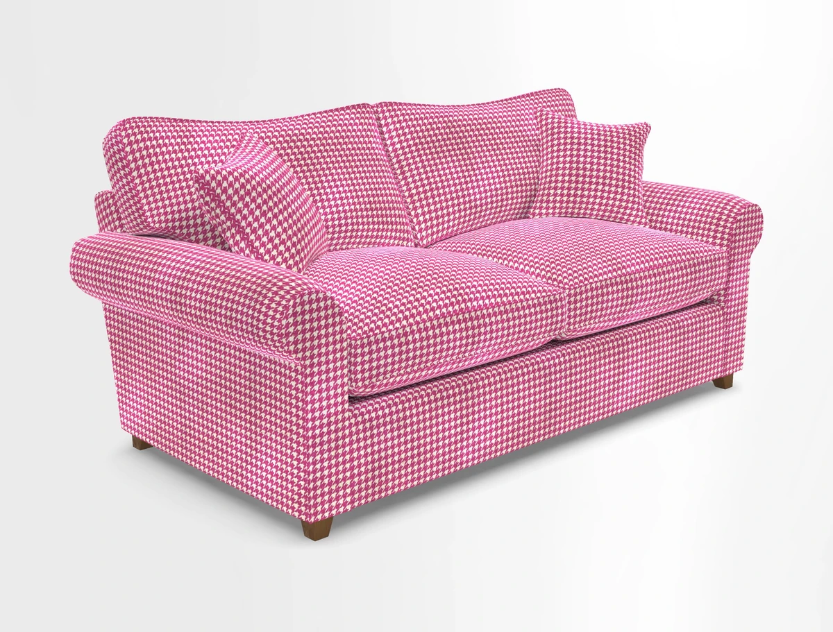 Waverley 3 Seater Sofa Bed in wo Tone Plain Biscuit
