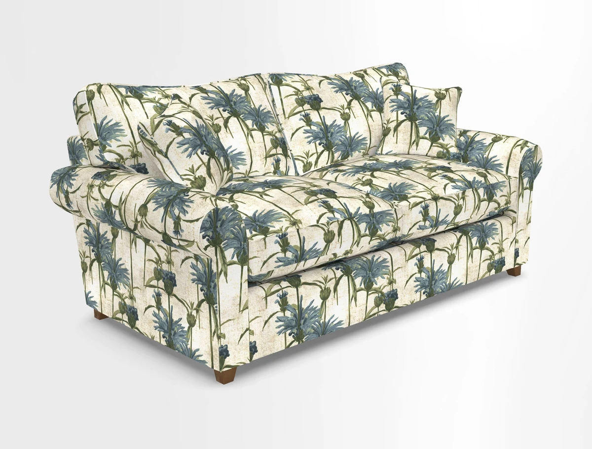 Waverley 3 Seater Sofa Bed in wo Tone Plain Biscuit