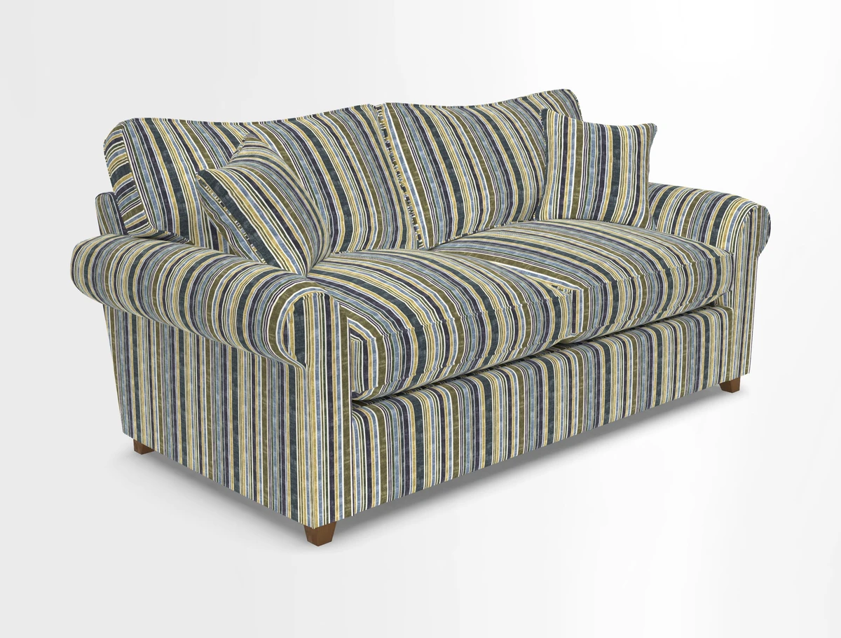 Waverley 3 Seater Sofa Bed in wo Tone Plain Biscuit