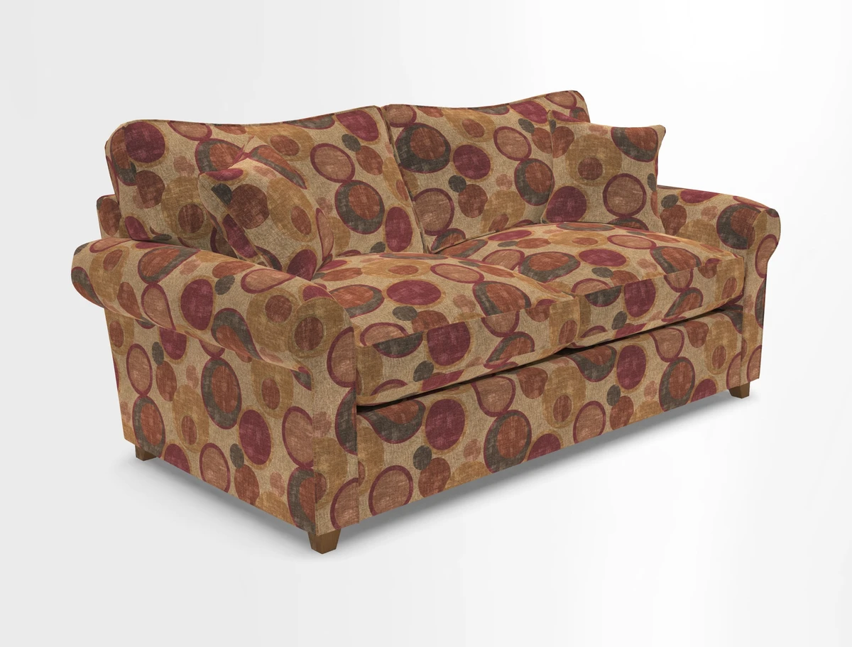 Waverley 3 Seater Sofa Bed in wo Tone Plain Biscuit