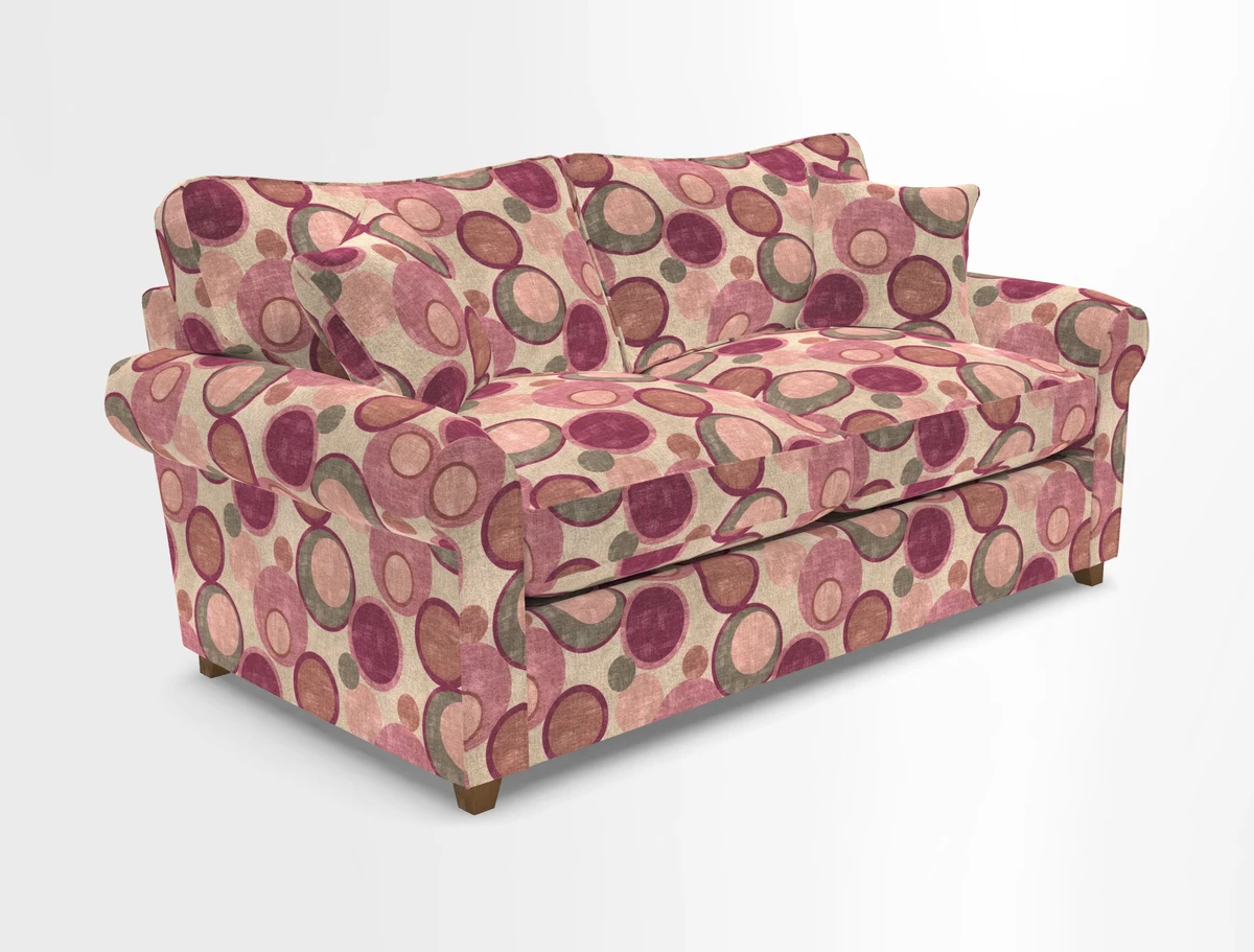 Waverley 3 Seater Sofa Bed in wo Tone Plain Biscuit