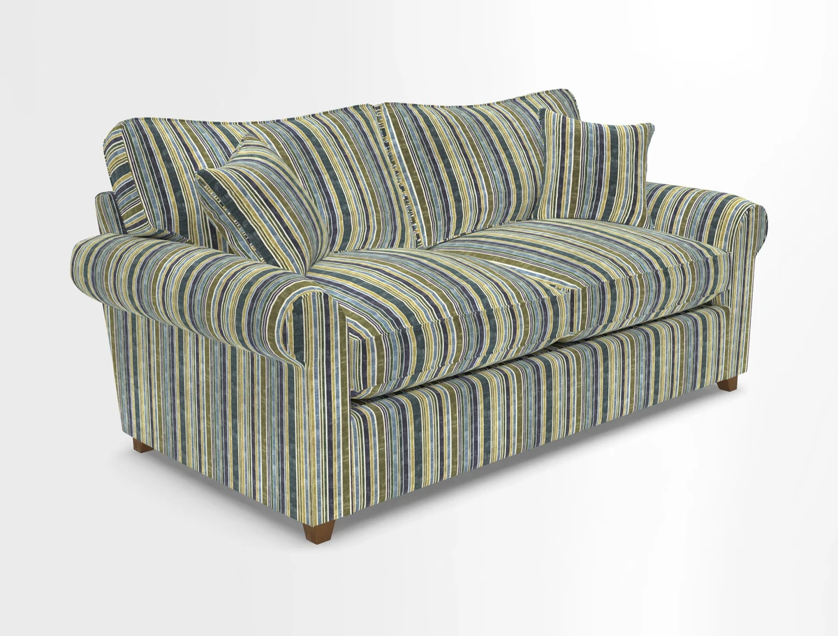 Waverley 3 Seater Sofa Bed in wo Tone Plain Biscuit