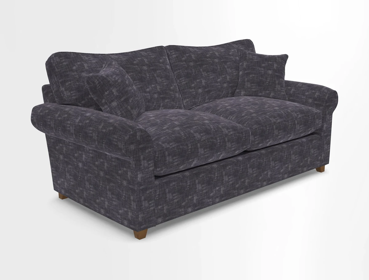 Waverley 3 Seater Sofa Bed in wo Tone Plain Biscuit