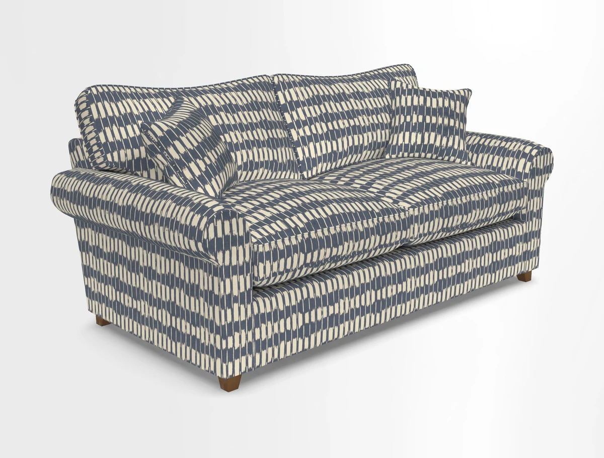 Waverley 3 Seater Sofa Bed in wo Tone Plain Biscuit