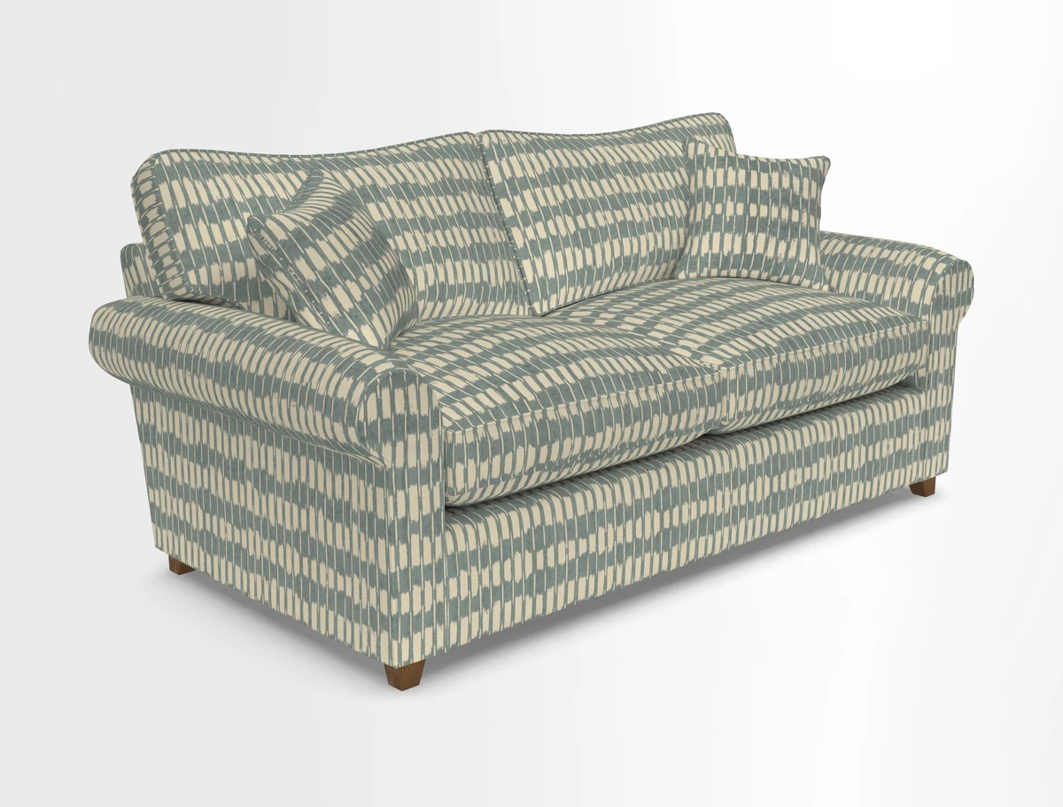 Waverley 3 Seater Sofa Bed in wo Tone Plain Biscuit