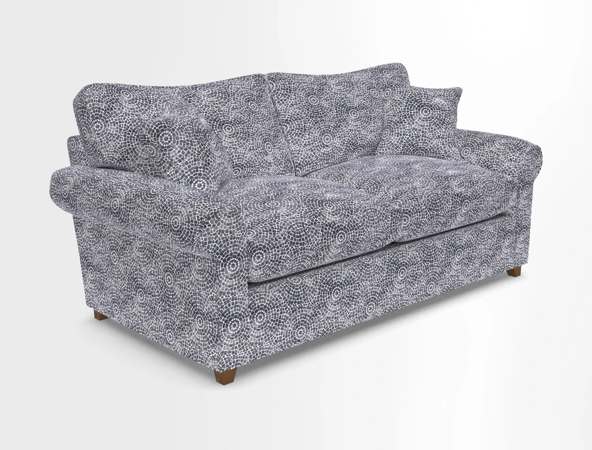 Waverley 3 Seater Sofa Bed in wo Tone Plain Biscuit