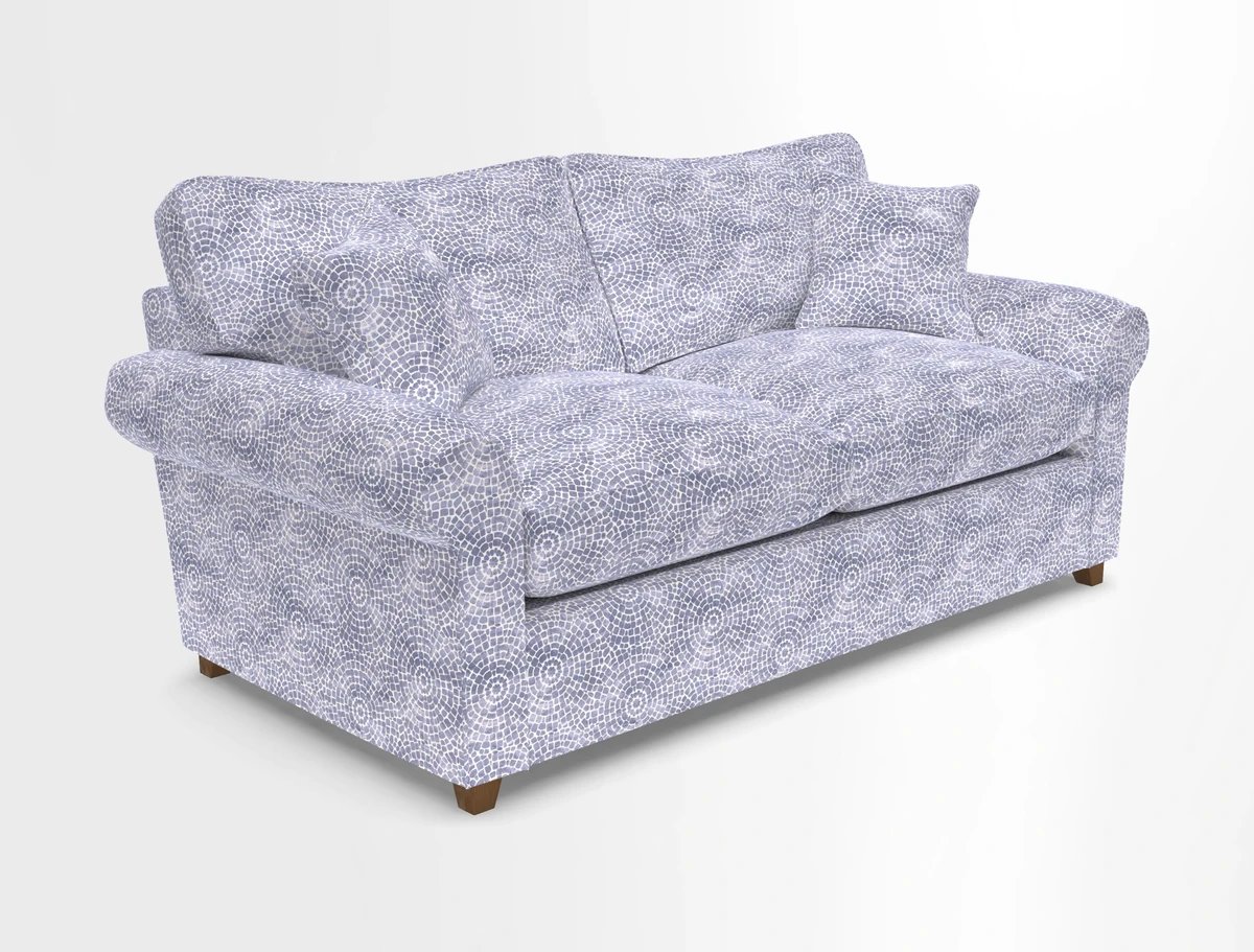 Waverley 3 Seater Sofa Bed in wo Tone Plain Biscuit