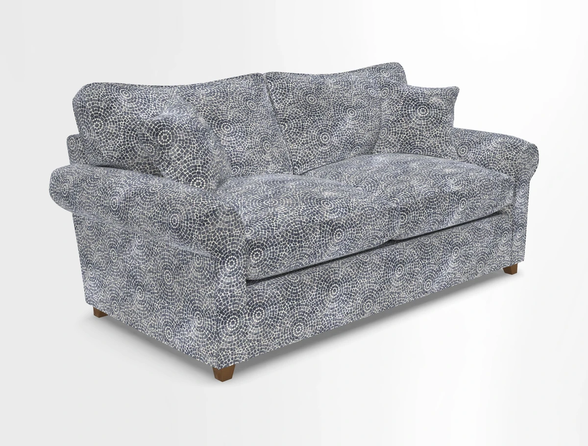 Waverley 3 Seater Sofa Bed in wo Tone Plain Biscuit