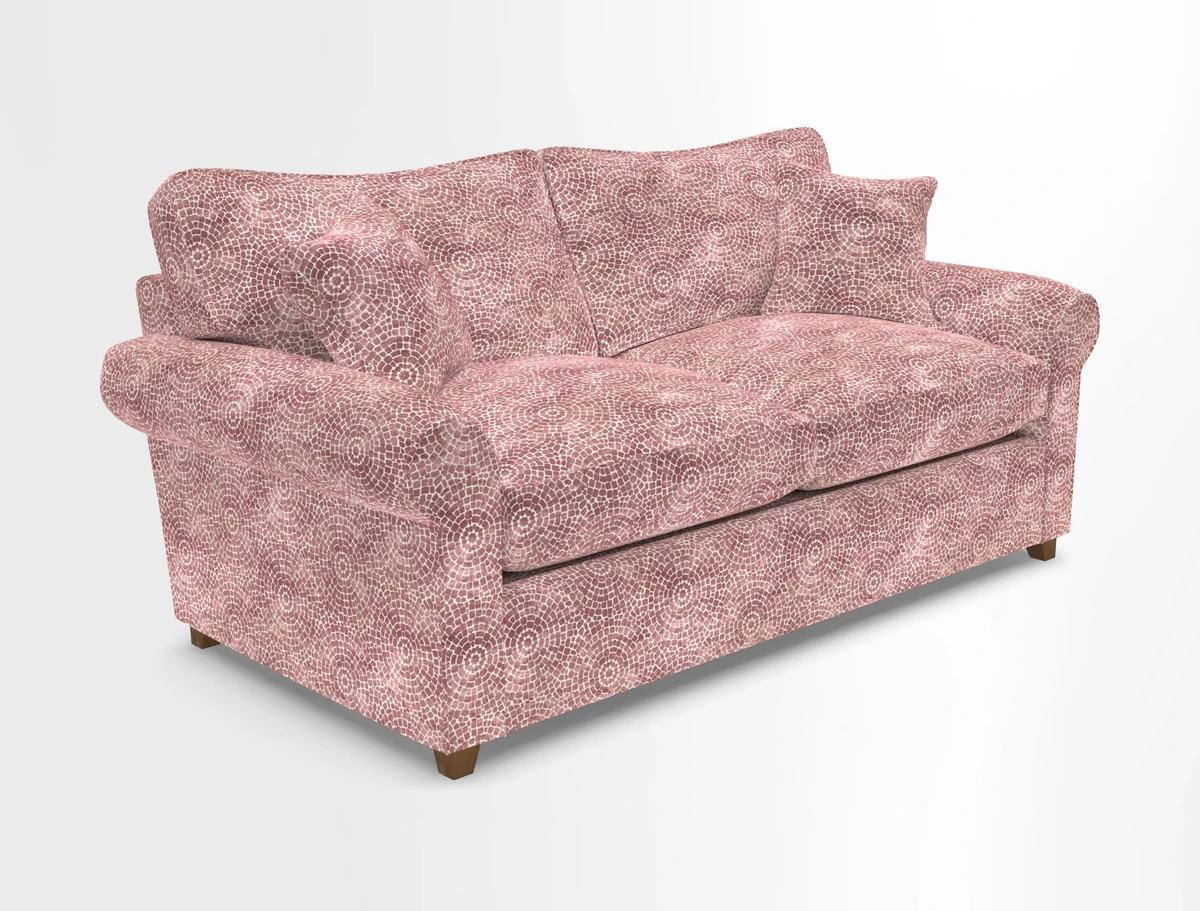 Waverley 3 Seater Sofa Bed in wo Tone Plain Biscuit