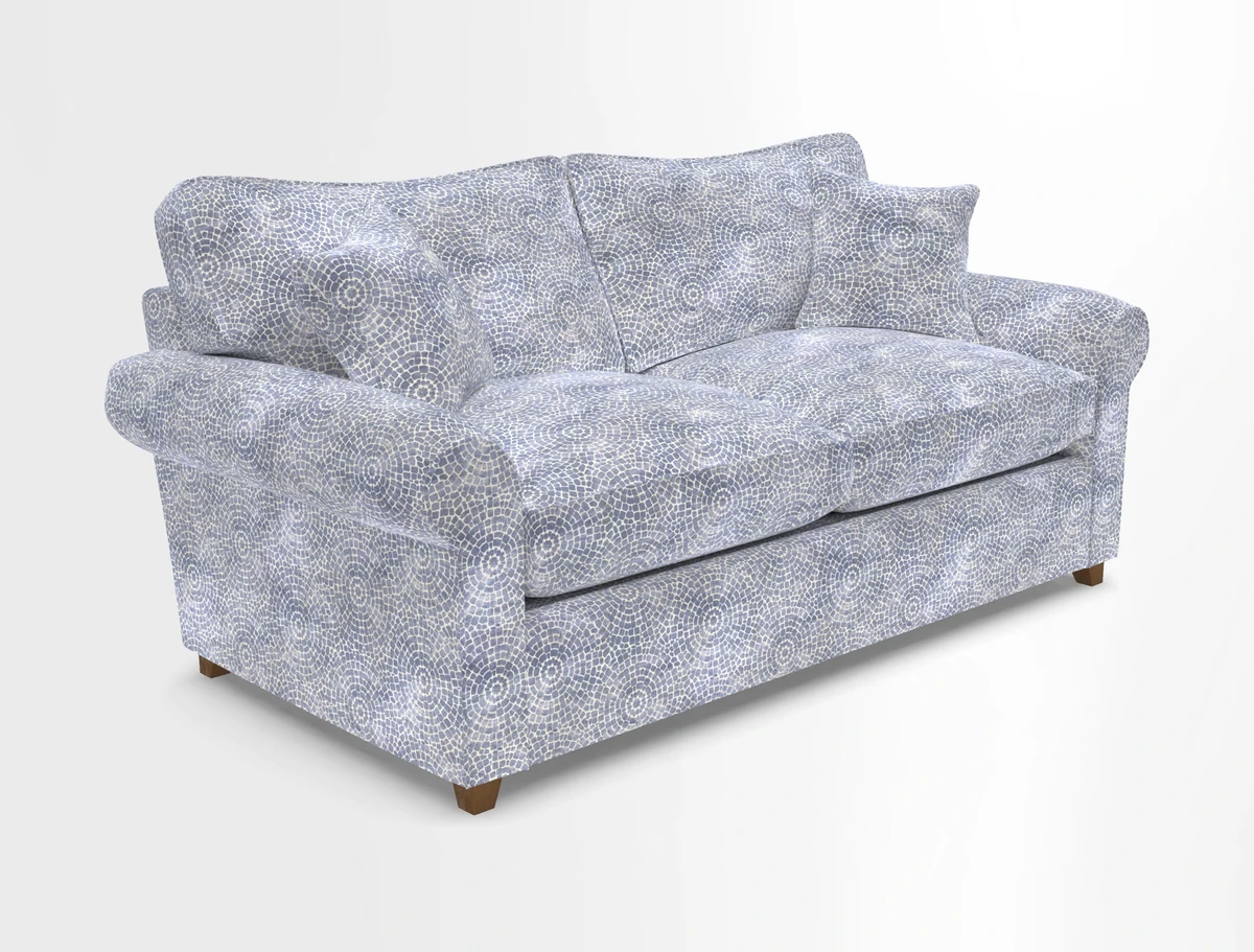Waverley 3 Seater Sofa Bed in wo Tone Plain Biscuit
