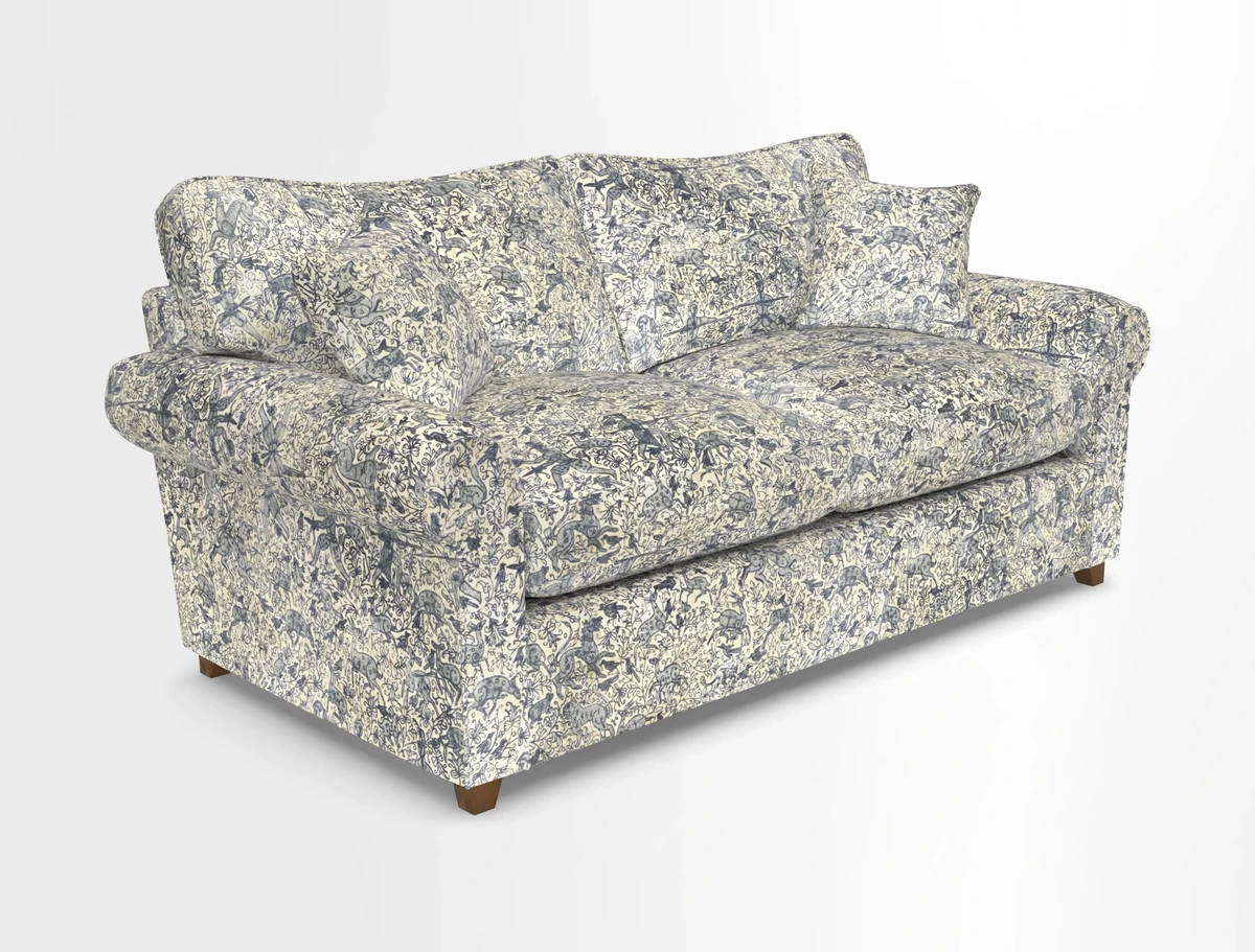 Waverley 3 Seater Sofa Bed in wo Tone Plain Biscuit