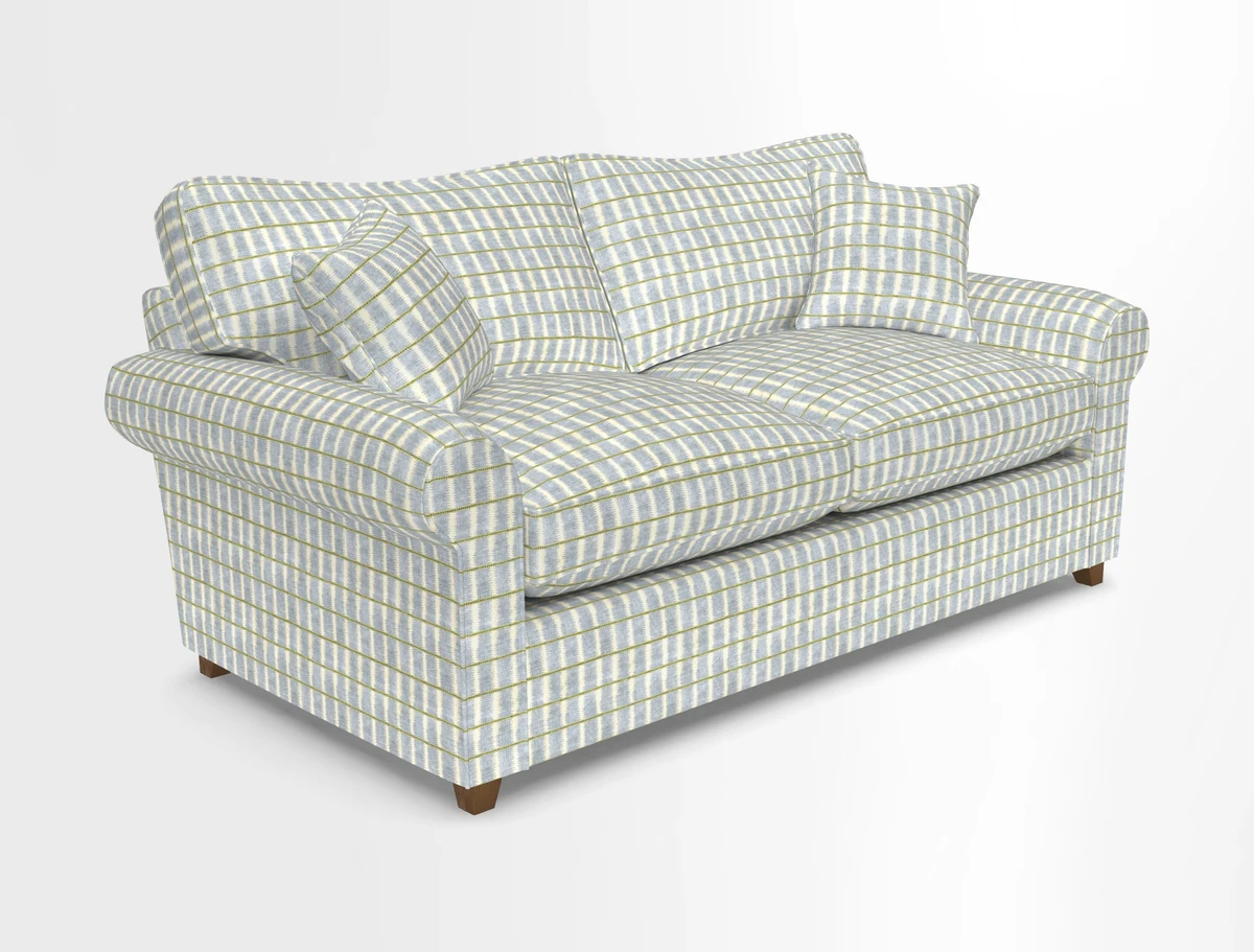Waverley 3 Seater Sofa Bed in wo Tone Plain Biscuit