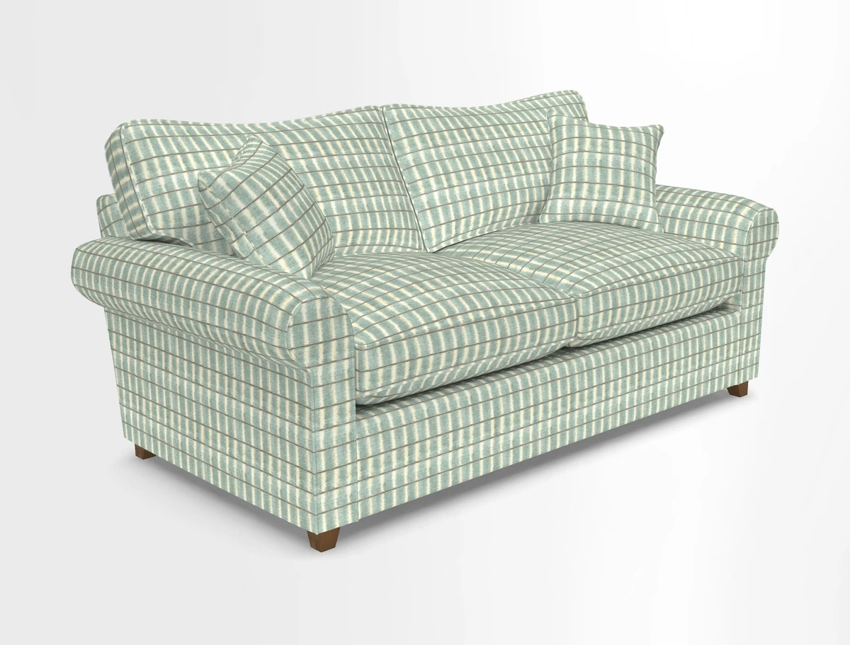 Waverley 3 Seater Sofa Bed in wo Tone Plain Biscuit