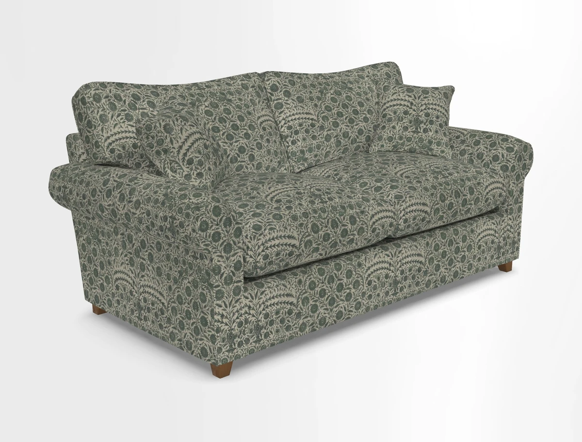 Waverley 3 Seater Sofa Bed in wo Tone Plain Biscuit