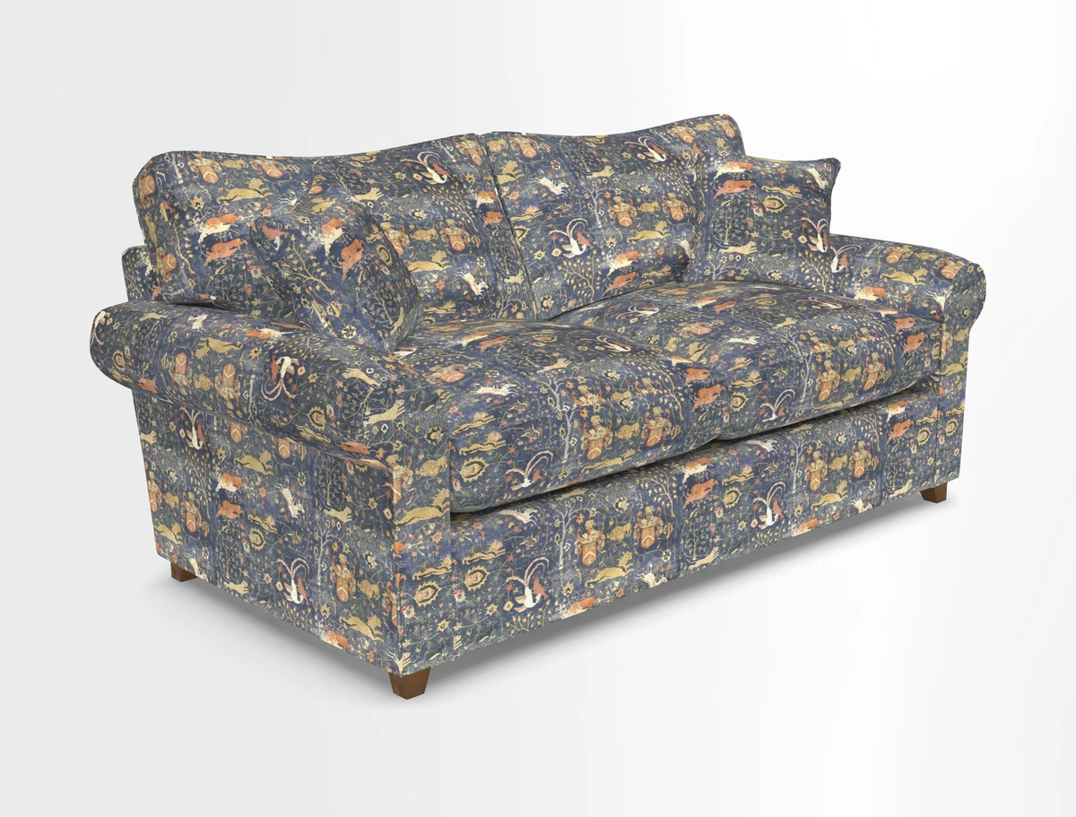 Waverley 3 Seater Sofa Bed in wo Tone Plain Biscuit