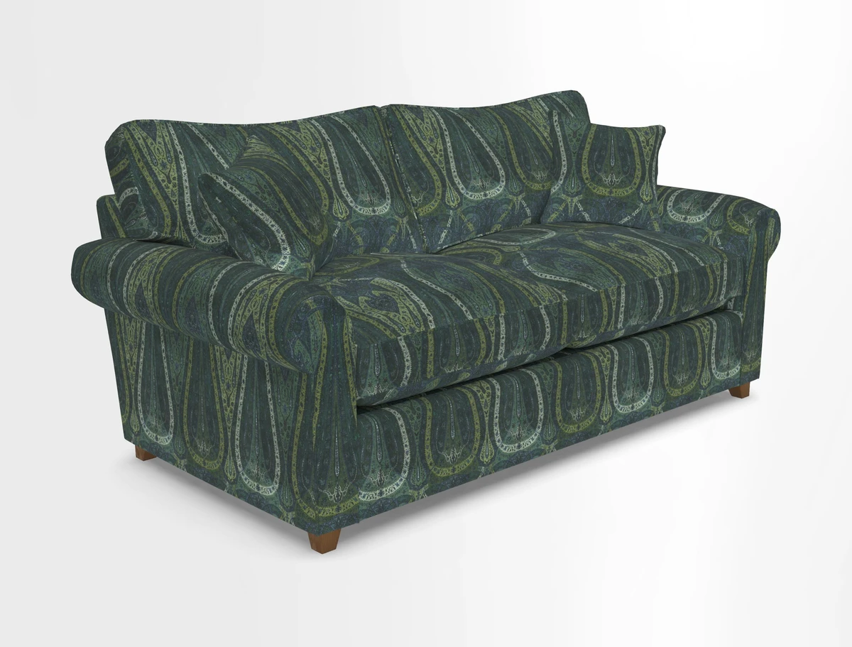 Waverley 3 Seater Sofa Bed in wo Tone Plain Biscuit