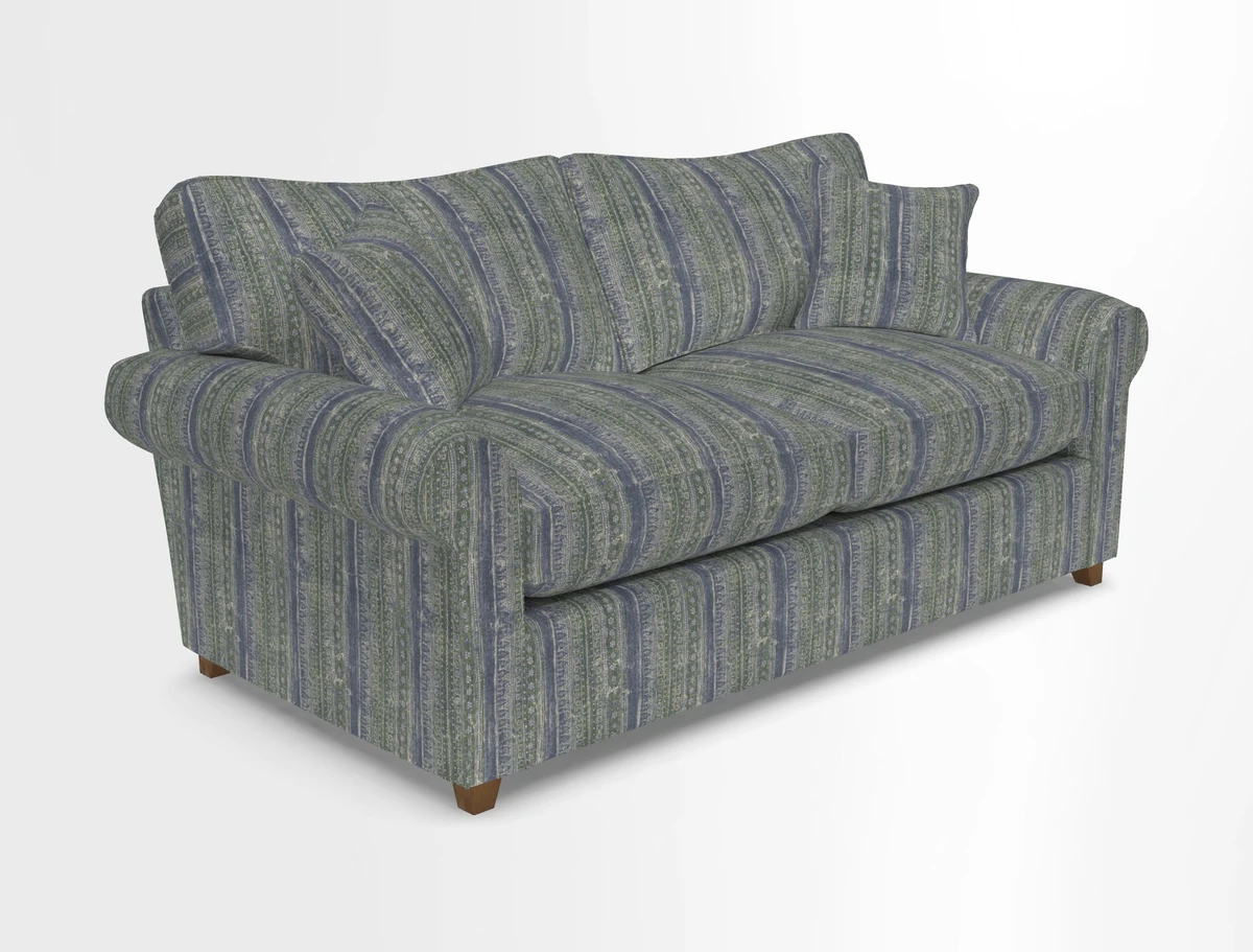 Waverley 3 Seater Sofa Bed in wo Tone Plain Biscuit