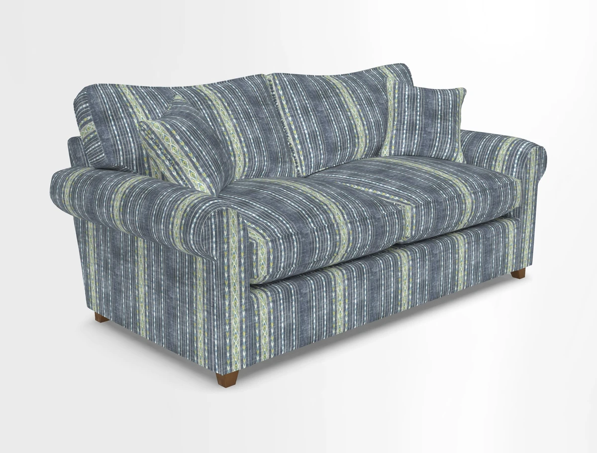 Waverley 3 Seater Sofa Bed in wo Tone Plain Biscuit