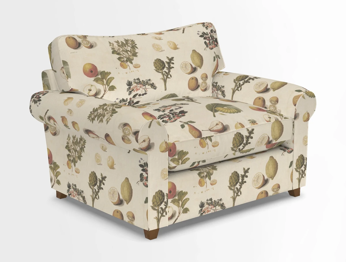 Waverley Snuggler Sofa Bed in wo Tone Plain Biscuit