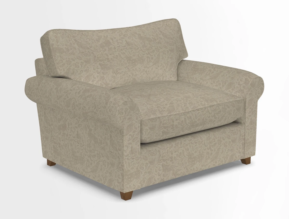Waverley Snuggler Sofa Bed in wo Tone Plain Biscuit