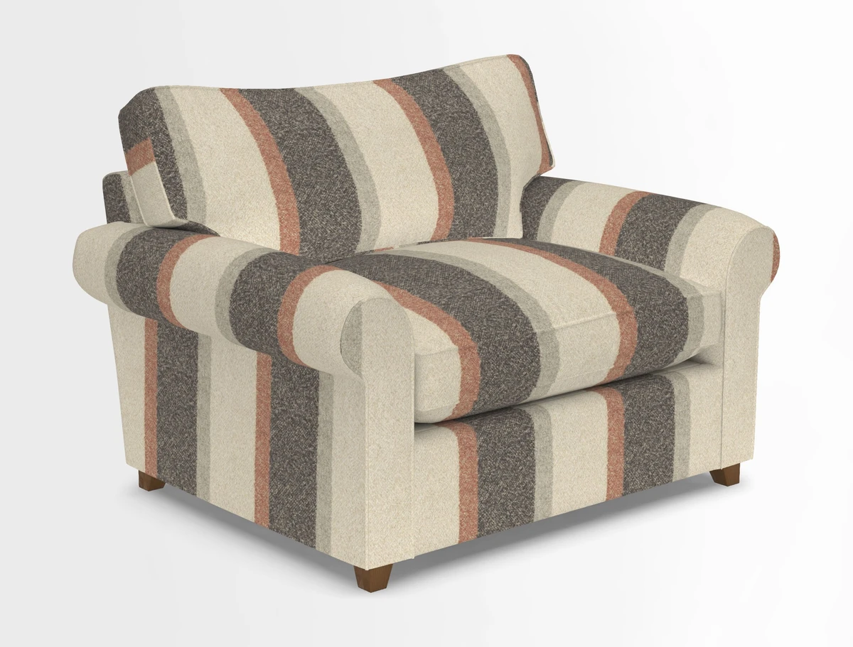 Waverley Snuggler Sofa Bed in wo Tone Plain Biscuit