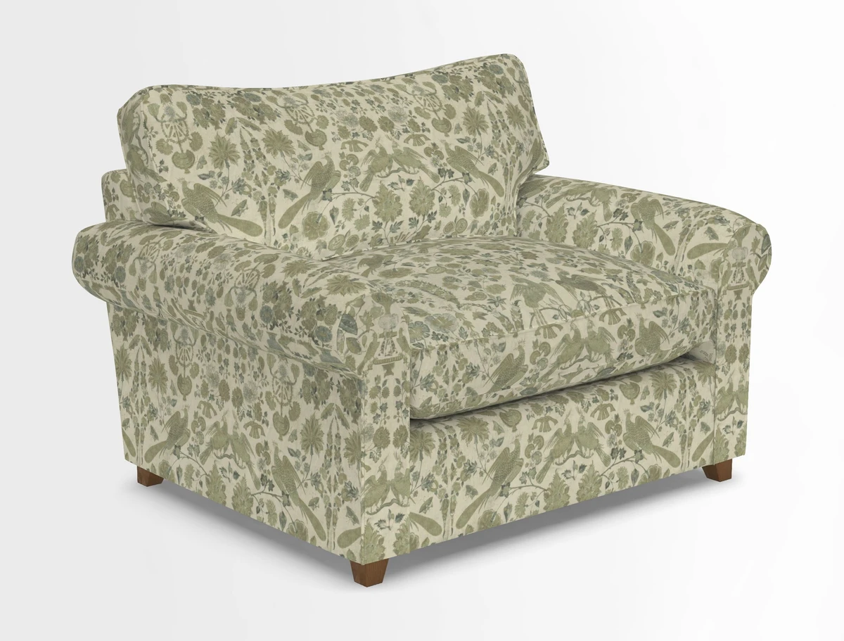 Waverley Snuggler Sofa Bed in wo Tone Plain Biscuit