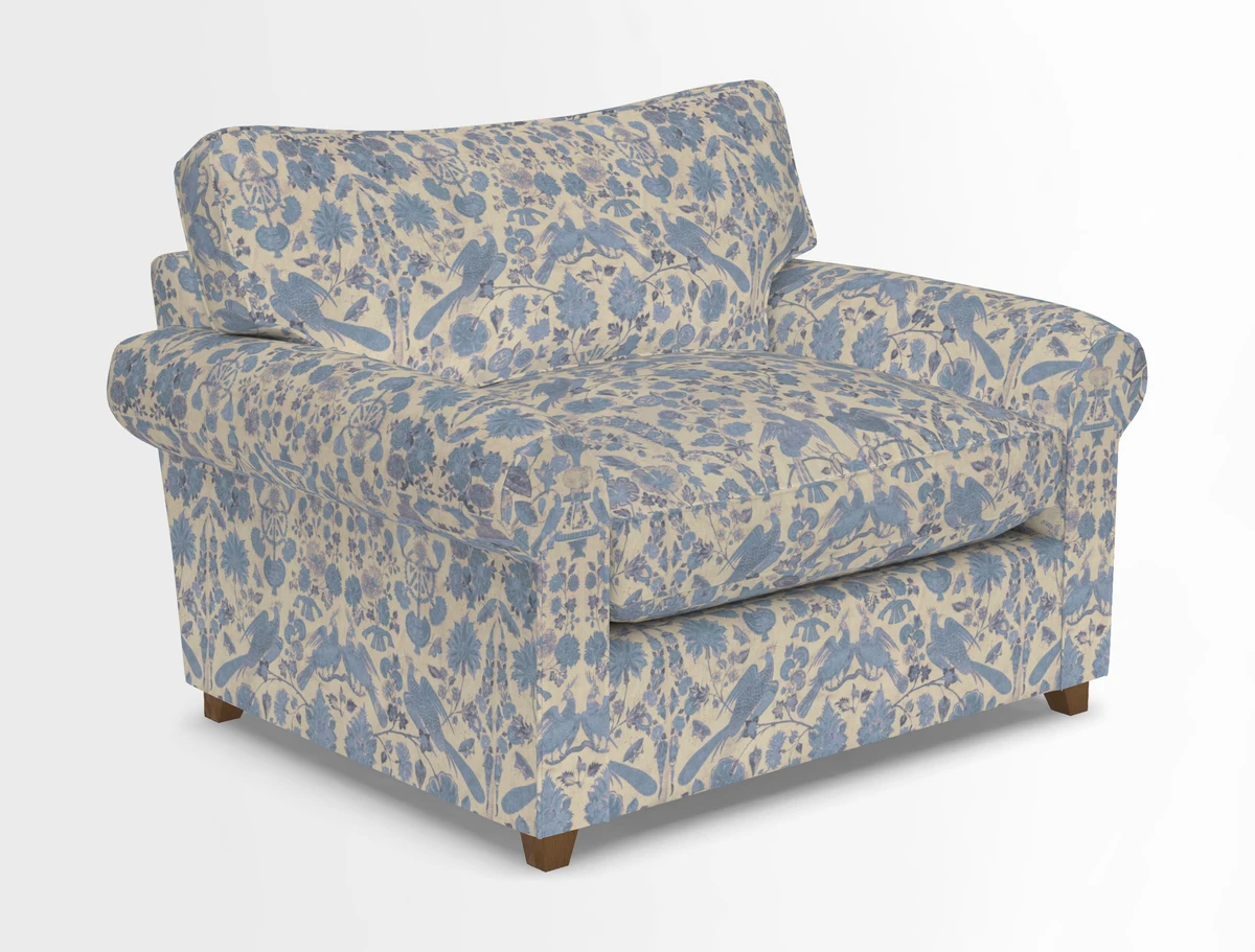 Waverley Snuggler Sofa Bed in wo Tone Plain Biscuit