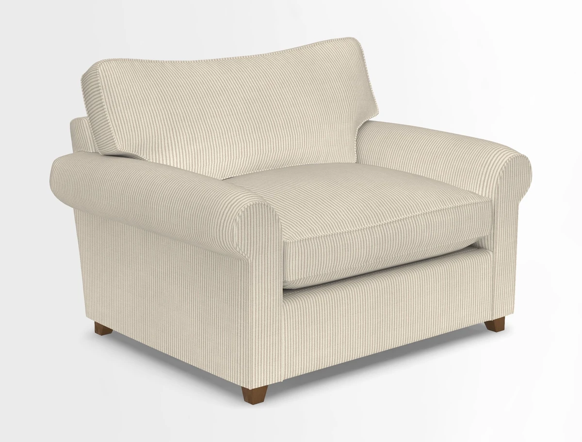Waverley Snuggler Sofa Bed in wo Tone Plain Biscuit
