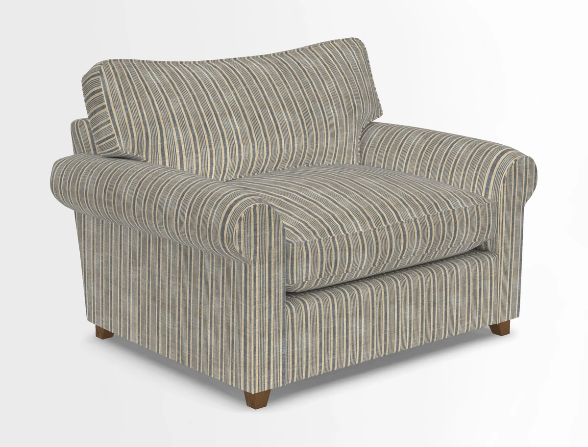 Waverley Snuggler Sofa Bed in wo Tone Plain Biscuit