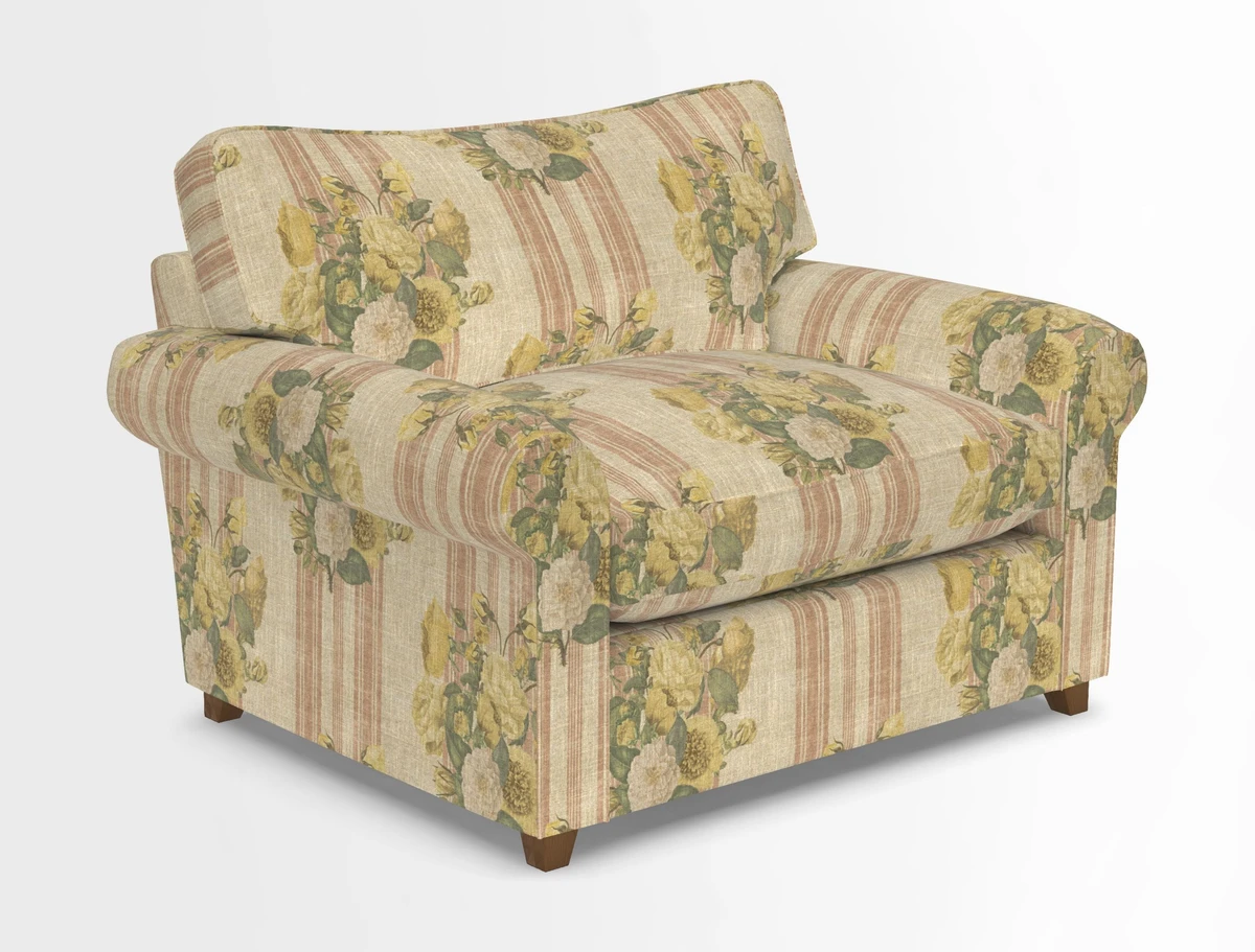 Waverley Snuggler Sofa Bed in wo Tone Plain Biscuit