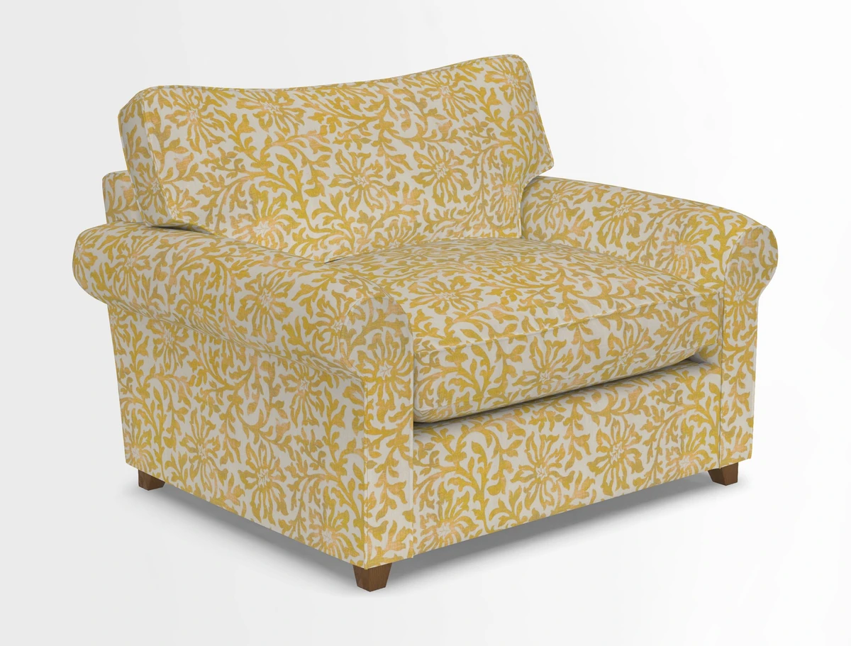 Waverley Snuggler Sofa Bed in wo Tone Plain Biscuit