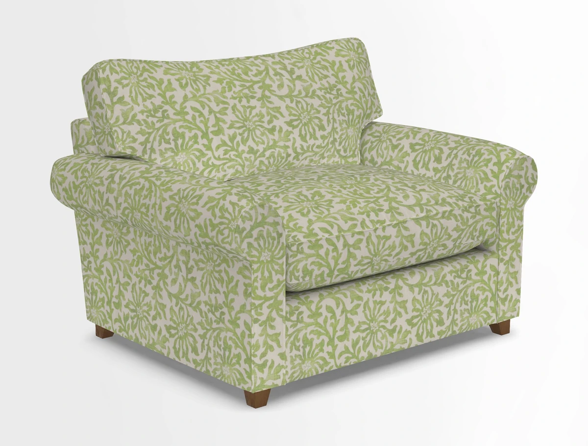 Waverley Snuggler Sofa Bed in wo Tone Plain Biscuit