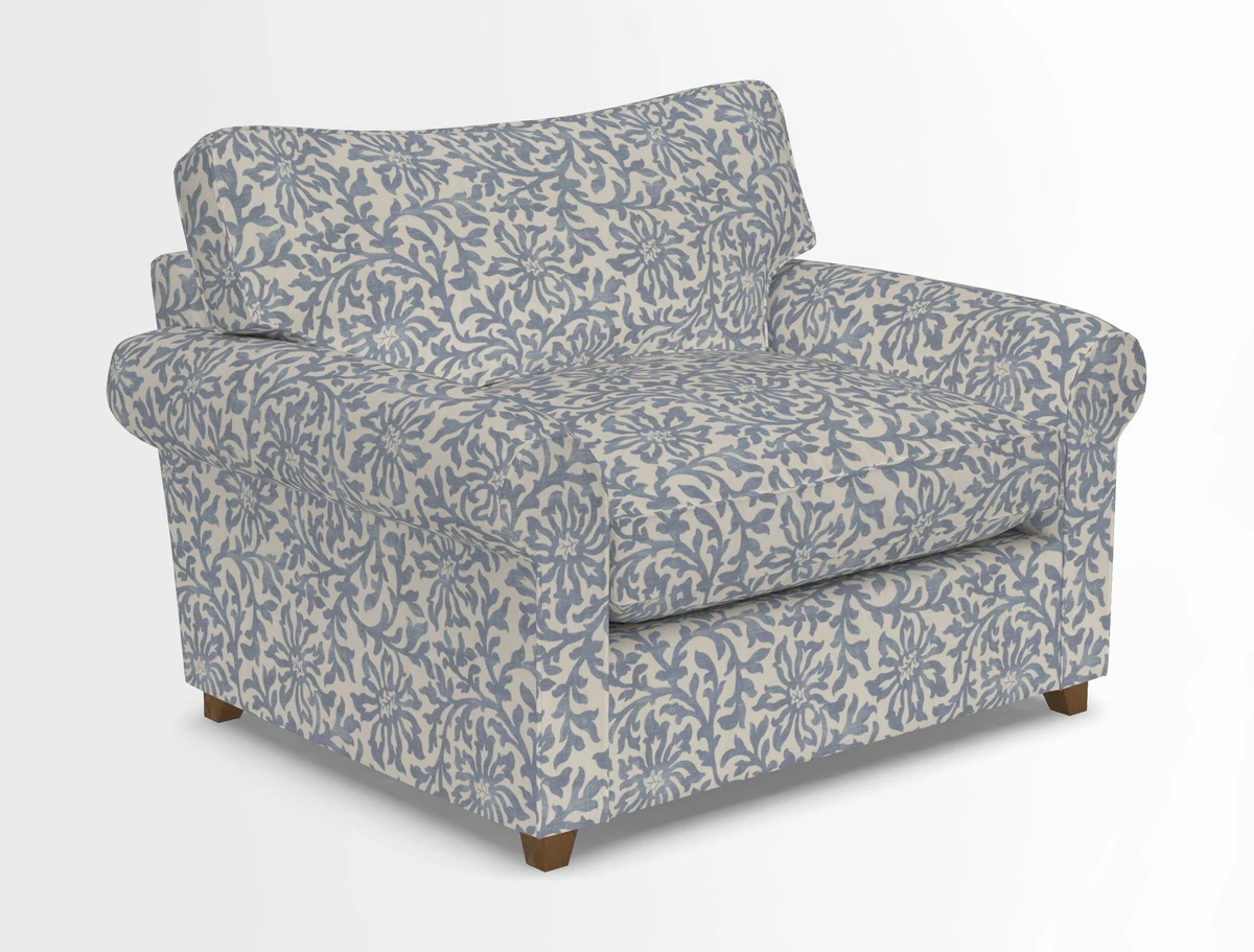 Waverley Snuggler Sofa Bed in wo Tone Plain Biscuit
