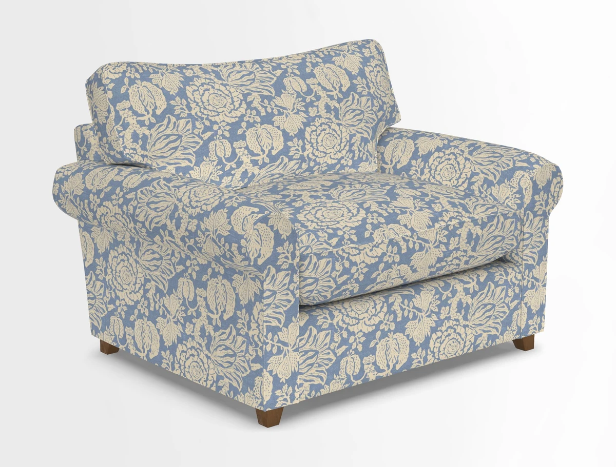 Waverley Snuggler Sofa Bed in wo Tone Plain Biscuit