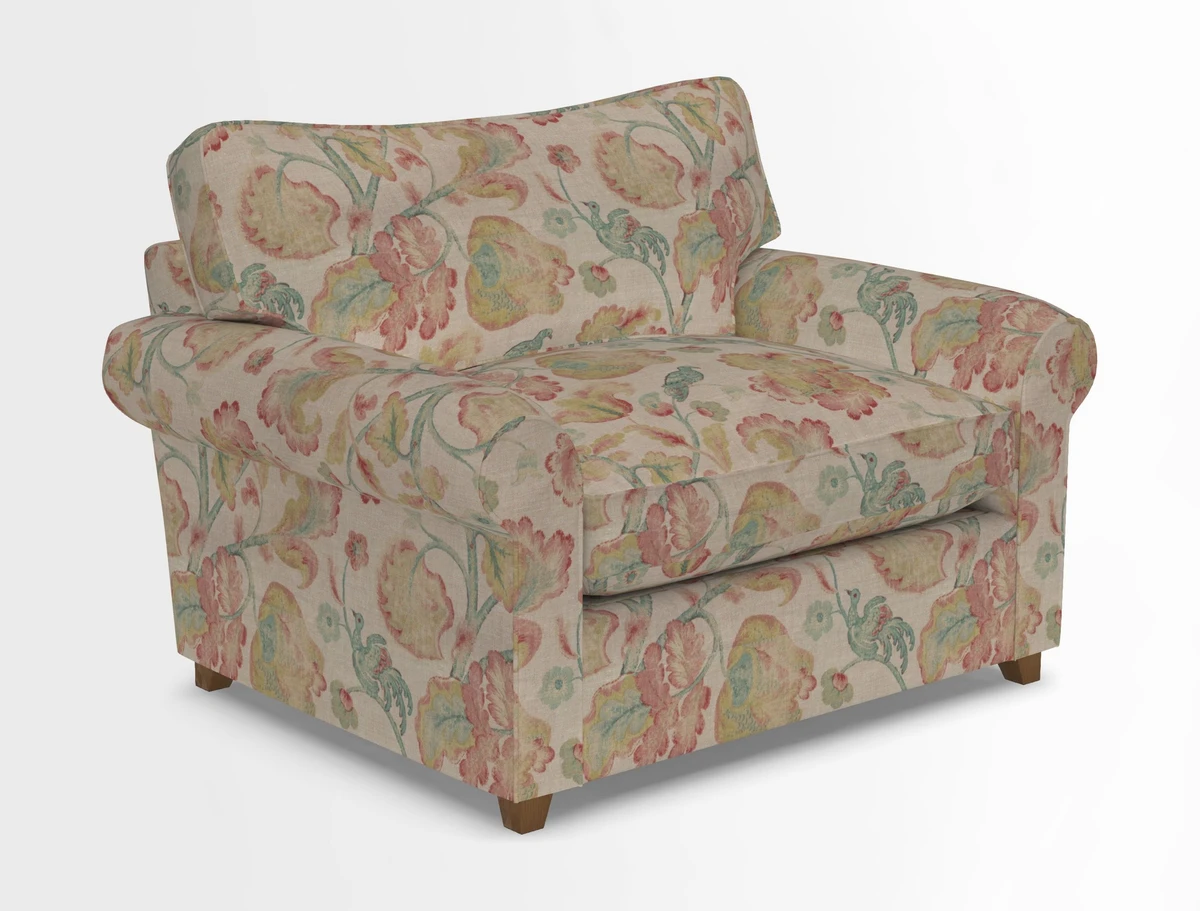 Waverley Snuggler Sofa Bed in wo Tone Plain Biscuit