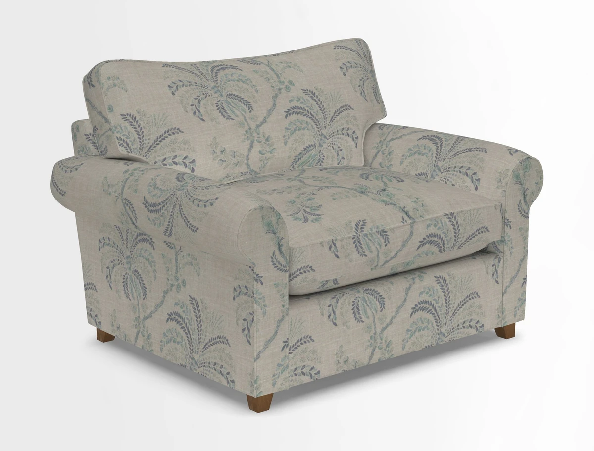 Waverley Snuggler Sofa Bed in wo Tone Plain Biscuit