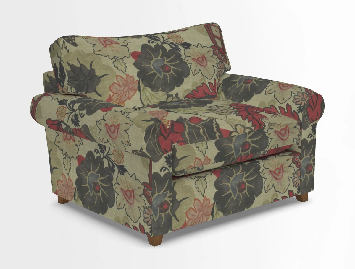 Waverley Snuggler Sofa Bed in wo Tone Plain Biscuit