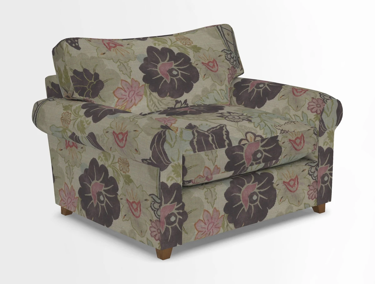 Waverley Snuggler Sofa Bed in wo Tone Plain Biscuit
