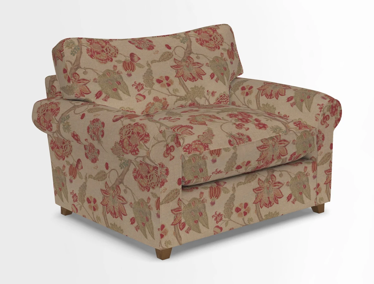 Waverley Snuggler Sofa Bed in wo Tone Plain Biscuit