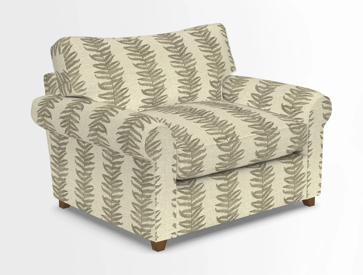 Waverley Snuggler Sofa Bed in wo Tone Plain Biscuit