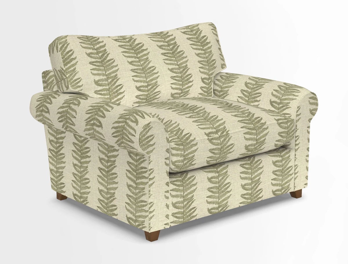 Waverley Snuggler Sofa Bed in wo Tone Plain Biscuit
