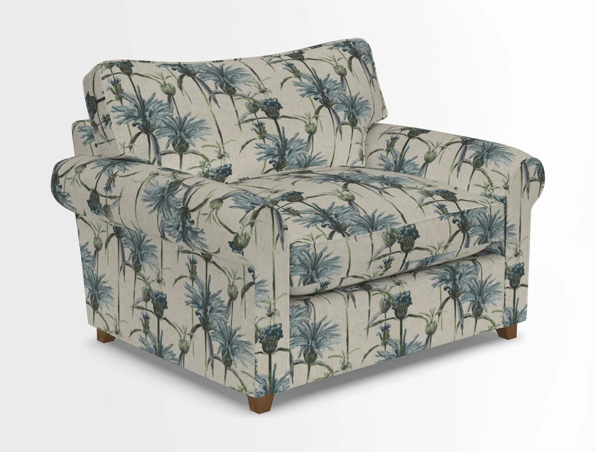 Waverley Snuggler Sofa Bed in wo Tone Plain Biscuit