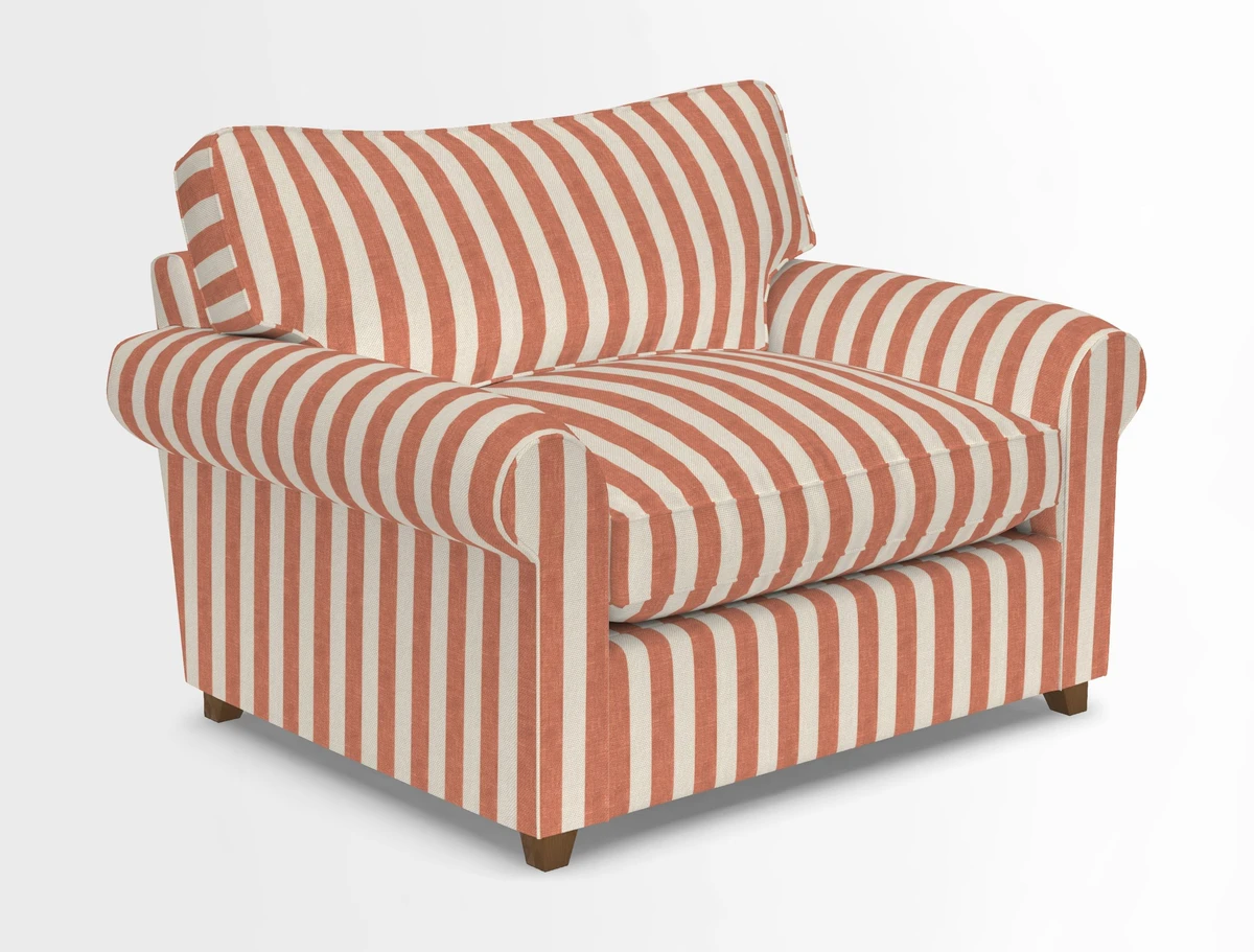 Waverley Snuggler Sofa Bed in wo Tone Plain Biscuit