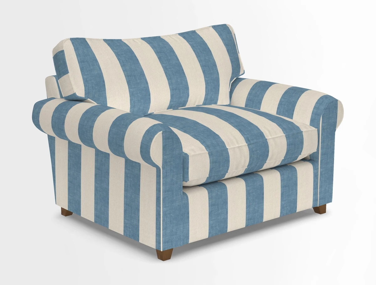 Waverley Snuggler Sofa Bed in wo Tone Plain Biscuit
