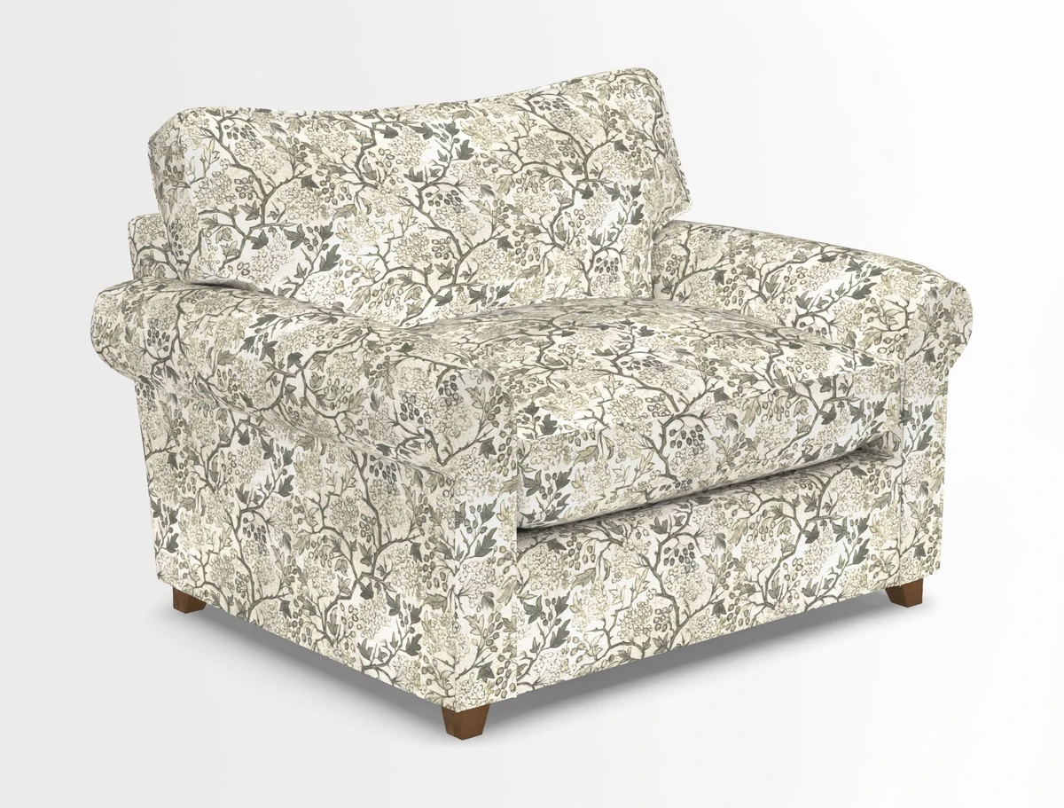 Waverley Snuggler Sofa Bed in wo Tone Plain Biscuit